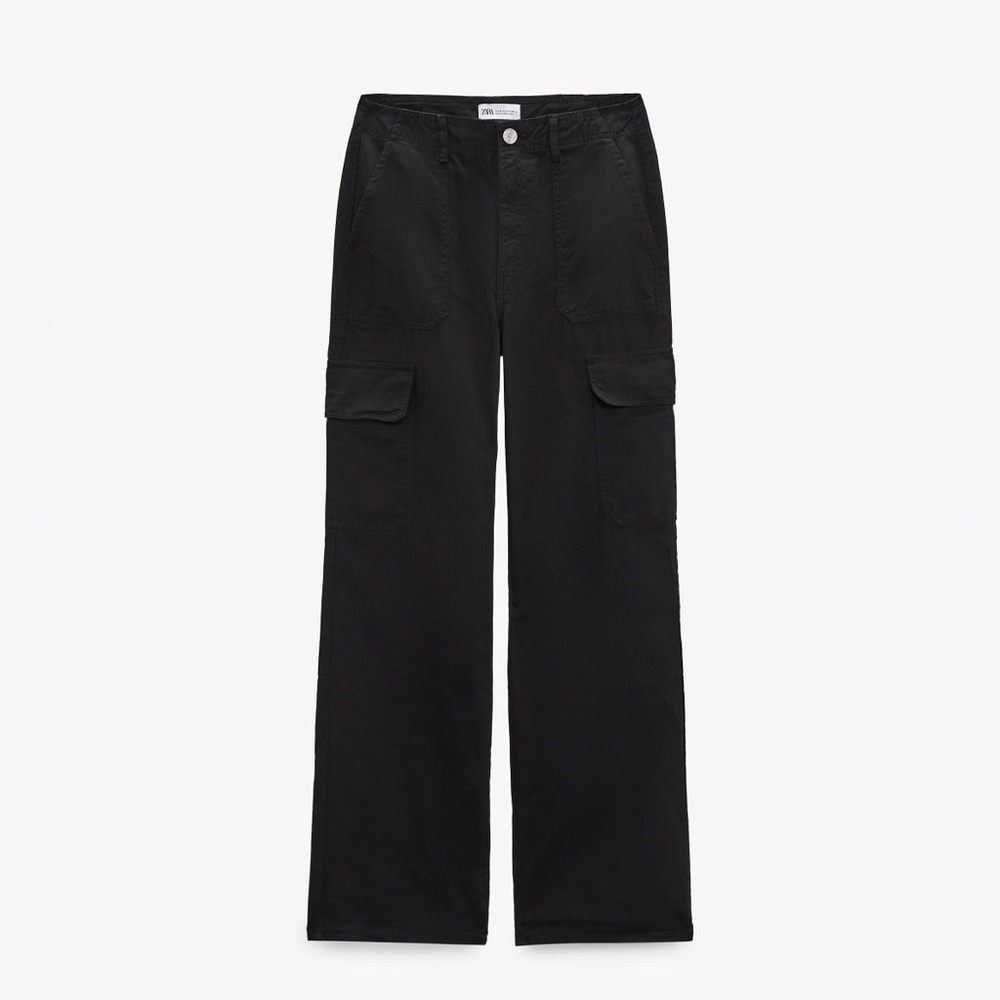 Zara Cargo Trousers black